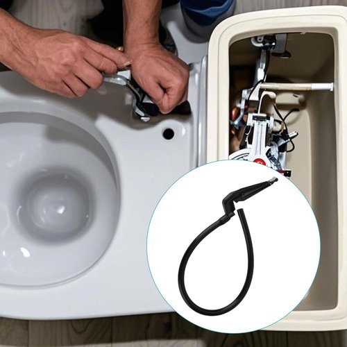 3pcs Toilet Refill Tube and Clip Replacement, Rubber & Plastic Toilet Tank Replacement Hose Kit Fill Overflow Parts Compatible with 100 200 200A 400A and Most Other Valves