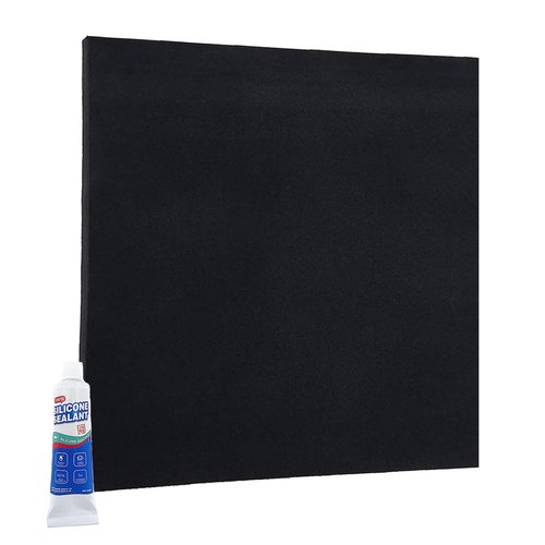 KenoRub Silicone Rubber Sheet for Pipe Insulation,Grade 55A,12 × 12 inch DIY Gasket Material,Suitable for AC Unit,Pipeline, Supports, Seals, Bumpers, Protection,AC Line Insulation (1/25)