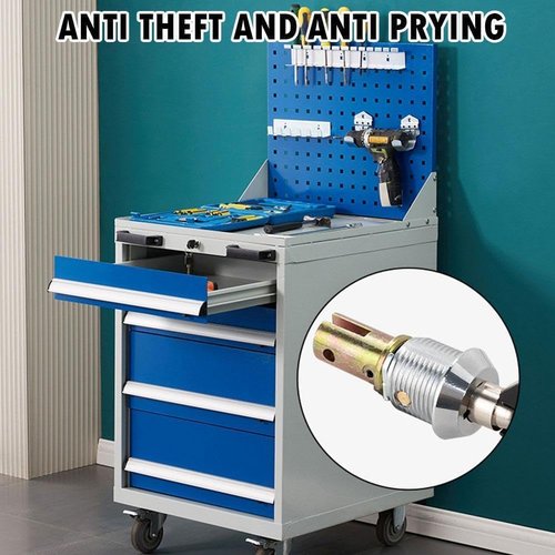 1 Set Toolbox Lock with Keys, Tubular Lock and Key Set, Tool Box Replacement, Cabinet Insert Linkage Drawer, Cabinet and Furniture Locks, Cabinet Hardware