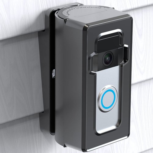 SZAOYU Vinyl Siding Mount Compatible with Video Doorbell 1/2/3/4, ajustable Angle 30-140 degree (4" Standard Vinyl Siding Only) Bracket for Video Doorbell Not Block Doorbell Motion Sensor