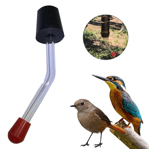 Niaviben Floral Tip Hummingbird Feeder Tubes for DIY Hummingbird Feeders 1" Long Stopper | Hummingbird Feeder Outdoor (Clear, One Size)