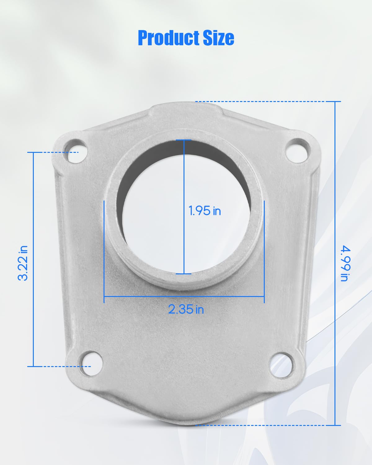 NPT Threaded Inlet Fit for Predator 2 Inch 212cc Engine Semi-Trash Water Pump, Threaded Interface with 4 Bolt Replace 63405 56160