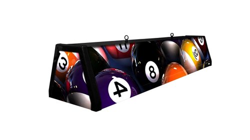 44" Acrylic Pool Table Light, Rack'em Up
