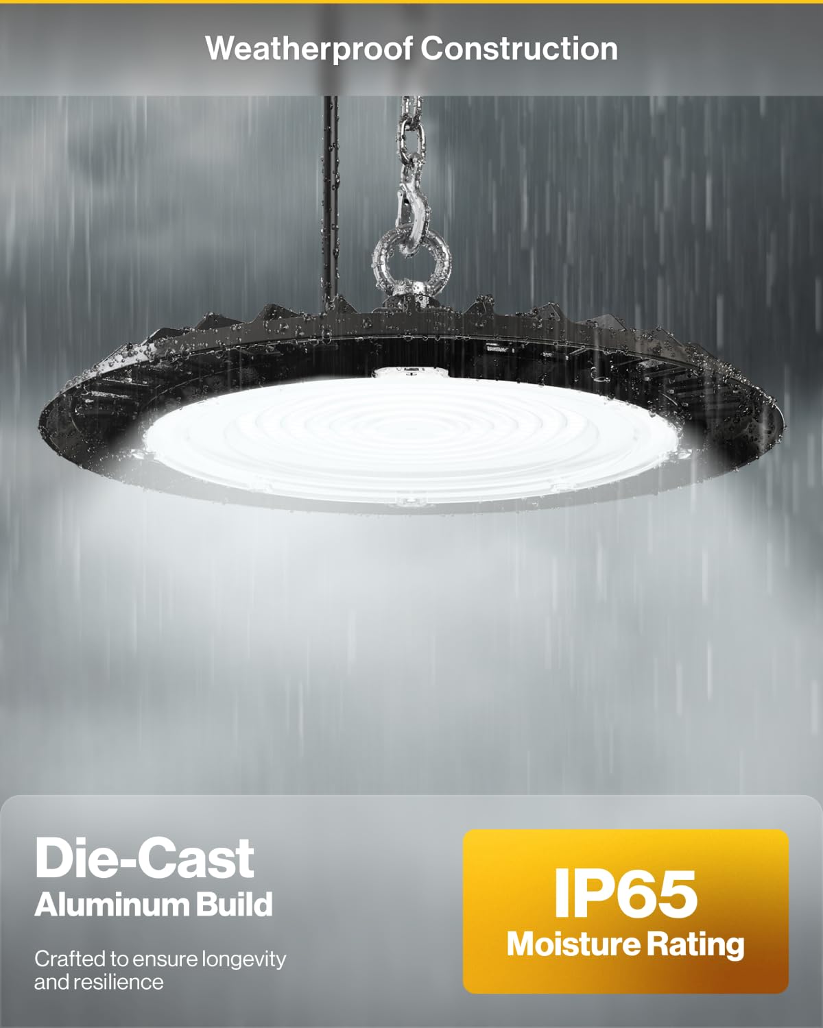 Sunco 10 Pack UFO LED High Bay Light, Shop Lights for Warehouse, Plug & Play, 19500 LM, 150W, 5000K Daylight, Power Cord Included, IP65 Waterproof Shatterproof Fixture UL.