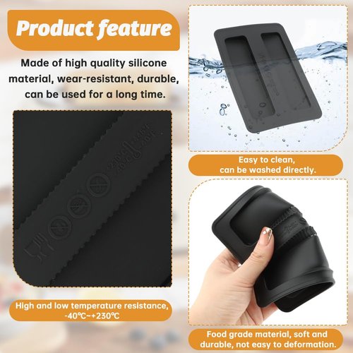 2 Pack Toaster Cover, Silicone Toaster Lid Appliances Top Cover, Universal Bread Machine Cover Kitchen Bread Maker Lid, Sandwich Machine Part Accessories