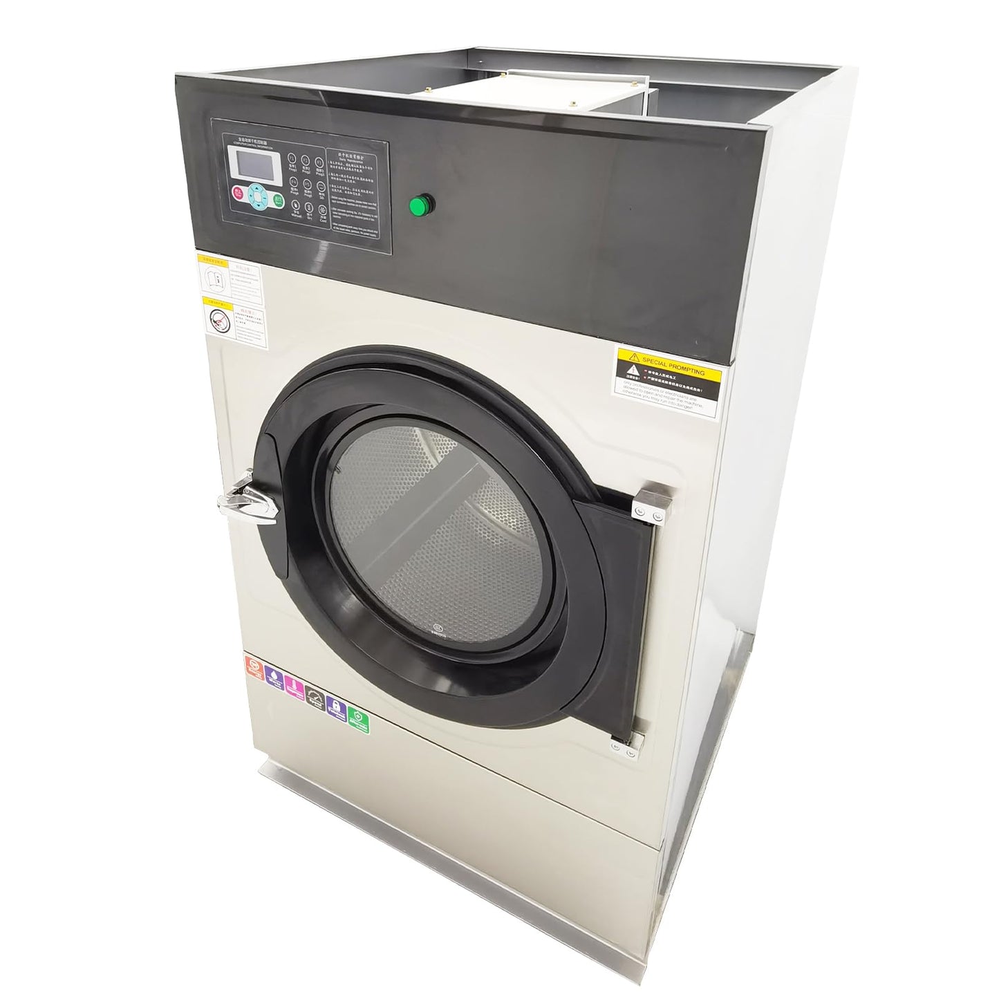 HQHAOTWU Industrial Fully Automatic Clothes Dryer 33LB Electric Dryers Machine 220V 3 phases Front Load Electric Dryers Machine