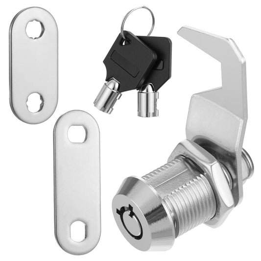 General Lock Replacement 5/8" Cabinet Cam Lock Keyed Alike Tool Box Locks with Keys Hook Cams Toolbox Locks for RV Storage Compartment Door Tool Cart Mailbox