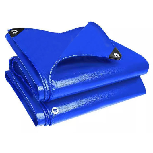 10x20 Feet Tarp, Large 16 mil Heavy Duty Grommet and Reinforced Edge Tarp, UV Resistant, Tear and Fade Resistant Polyethylene, for Outdoor Camping Pool Vans Tent Cloth (Blue, 10x20 Feet Tarpaul)