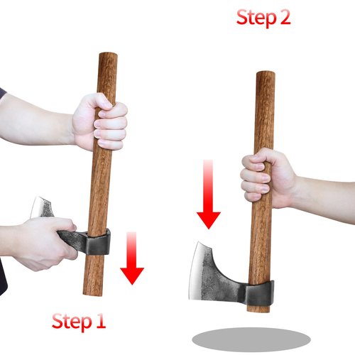 THRWCLUB Replacement Wood Handle Throwing Tomahawk Axe, 16.5" Long (2 Pack)