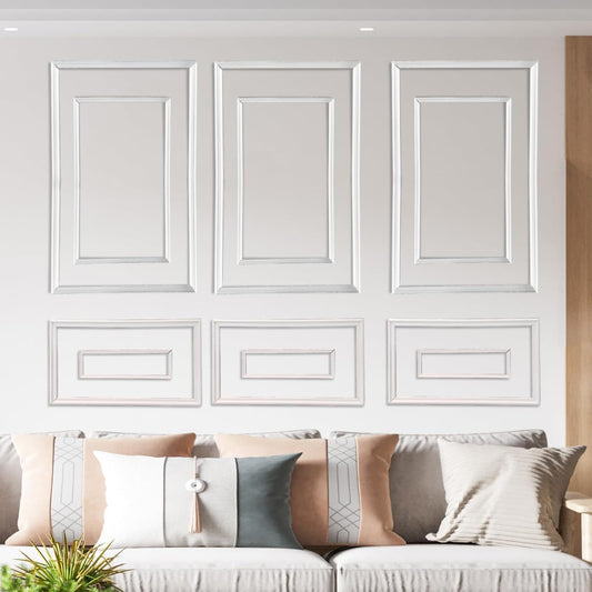 1 Set Peel and Stick Wall Molding Kit - Inner and Outer Layers Style Accent Wall Molding, Ready-to-Assemble Pre Made Wainscoting Wall Panel for Home Décor (Premium Textured Finish)