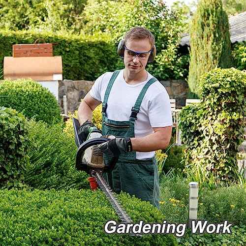 KAYGO Work Gloves For Men, KG125M Mechanic Utility Work Gloves for All Purpose, Excellent Grip, Heavy Duty, Improved Dexterity, Touch Screen, Large