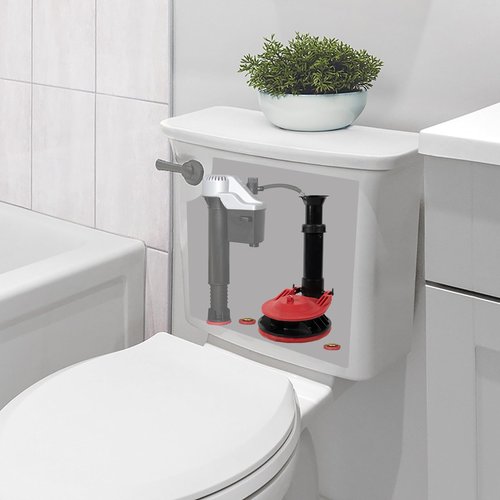 Korky Adjustable Large 3-Inch Toilet Flush Valve and Tank to Bowl Gasket Kit - Fits TOTO, Mansfield, American Standard, and Other Brands - Height Easily Adjusts for Easy Install - Made in USA - 5030