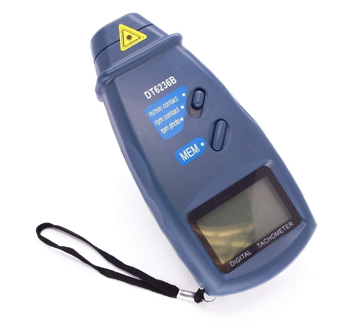 CyberTech 3 in 1 Tri-Mode Contact and Laser Non-Contact RPM Tach Digital Photo Tachometer and Linear Speed Surface Distance Measure Meter with Four Wheels