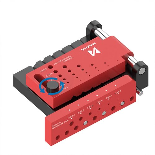 Bothyi Dowel Jig Kit Drill Guide Self Centering Jig Accessories Adjustable Metal Practical Drill Holes Locator Puncher