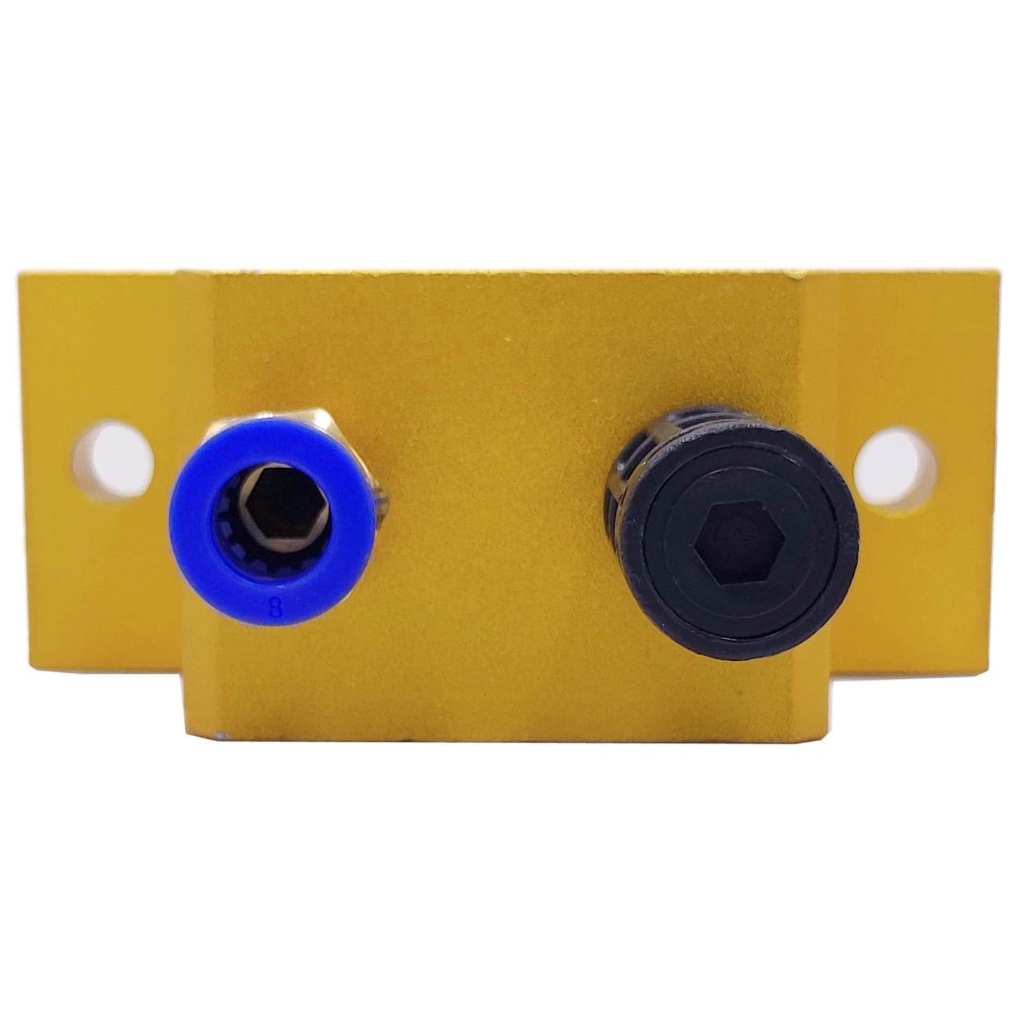 (2-Pcs) GT10 Pneumatic Air Turbine Vibrator GT Series 1/8" Industrial Pneumatic System Components Turbine Vibrators with hopper Golden Free Muffler (GT-10)