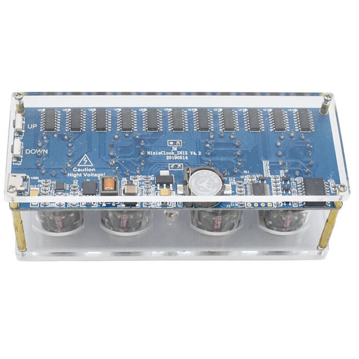 DIY 2020 IN-12 Nixie Tube PCBA Kit Digital Clock Circuit Board Kit No Tubes