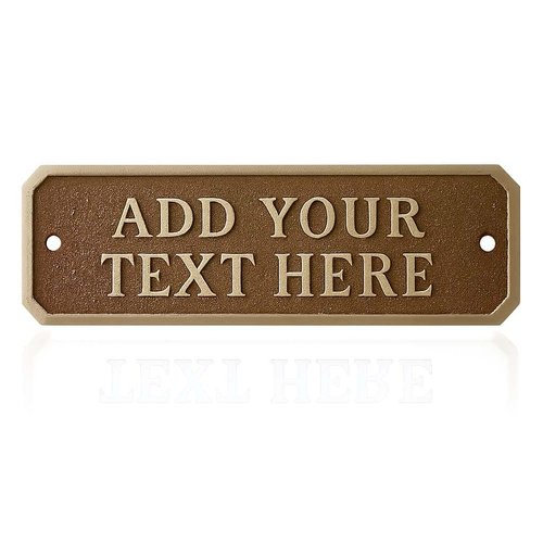 Personalized Brass Name Plate – Handmade Antique Bronze Sign with 3D Cast Letters| Custom Engraved Plaque| Easy to Install (15x6 cm)