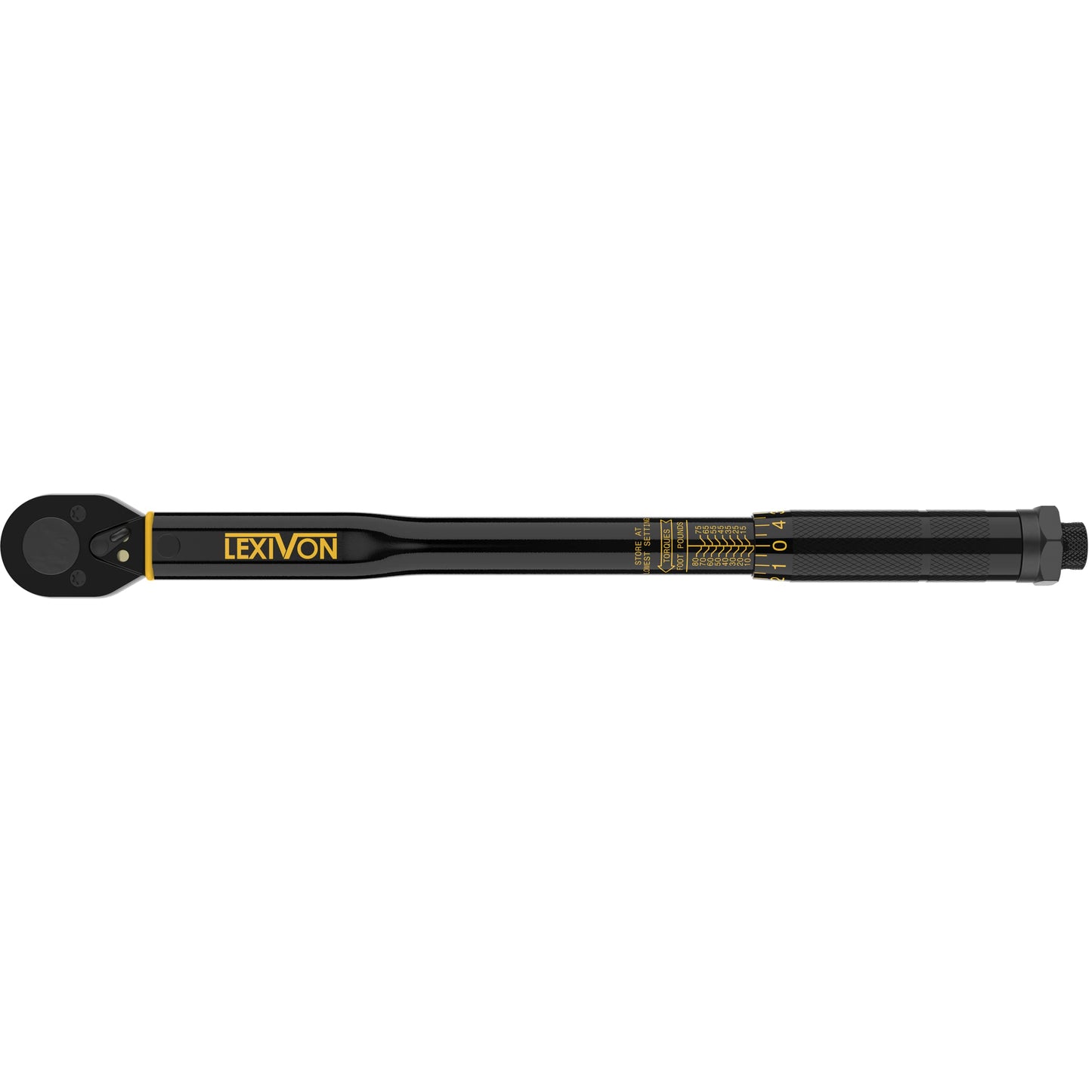 LEXIVON 3/8-Inch Drive Click Torque Wrench 10~80 Ft-Lb/13.6~108.5 Nm (LX-182)