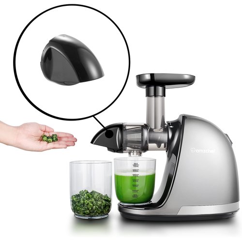 AMZCHEF Juicer End Cap, Slow Juicer Replacement Part, Compatible with AMZCHEF 1501 and 3001, Black
