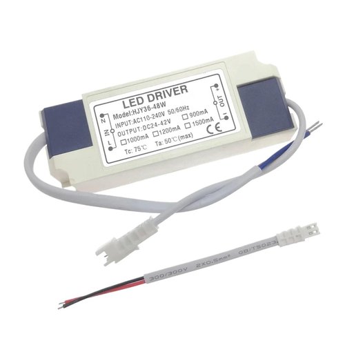 110V 220V 36W 40W 45W 48W LED Driver DC24-42V 900mA 1000mA 1200mA 1500mA Flicker Free Power Supply External Lighting Transformer(DC24-42V-1500mA,X1PCS_36-48W)