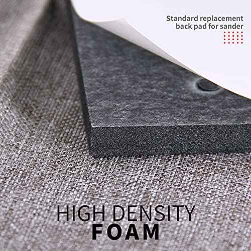 6 Pack Black Foam Sander Pad Replacement Self Adhesive Sponge Pads
