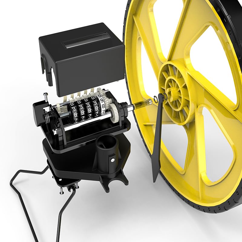 Zozen Measuring Wheel in Meters, Folding Dual-Unit, One-Key Reset