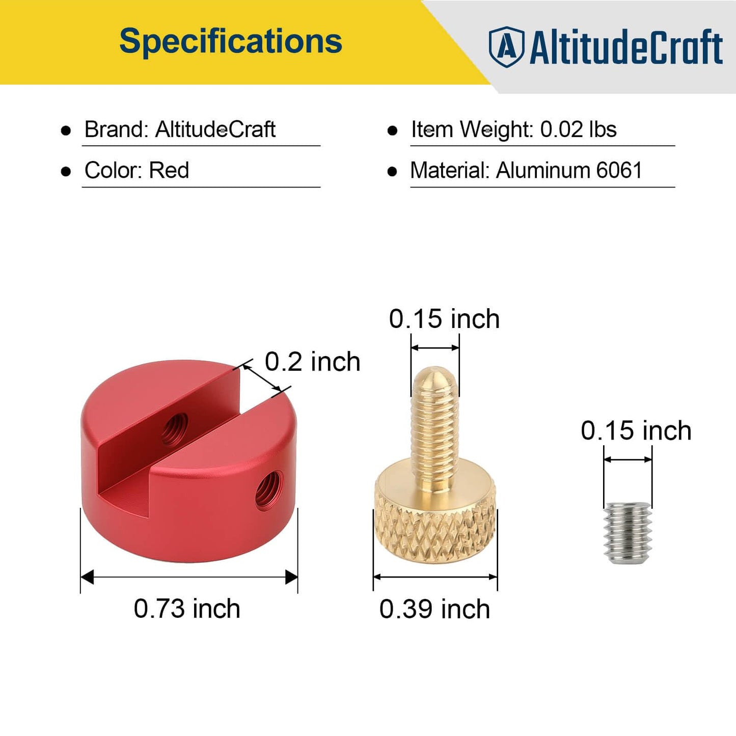 AltitudeCraft Anvil Base Kit for Headspace Measurements, Stable Platform for Precision Reloading, Improve Ogive and Shoulder Consistency