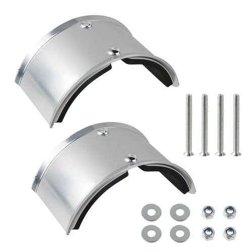 Geesatis 2Pcs Drywall Stilt Replacement Part,Aluminium Alloy Stilt Accessories Kit,Curved Plate for Fixed Legs for Plastering, Painting and Wiring