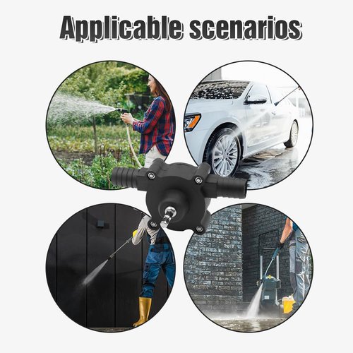 Hand Electric Drill Drive Self Priming Water Transfers Pump, 2025 New Portable Hand Drill Pump Water Transfer Pumps, Electric Well Hand Pumps (1)