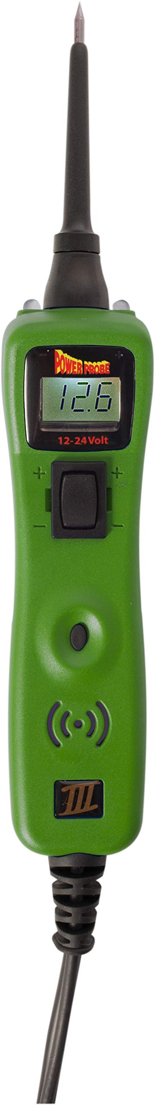 Power Probe III Clamshell - [Car Automotive Diagnostic Test Tool, Digital Volt Meter, AC/DC Current Resistance, Circuit Tester] (Green)