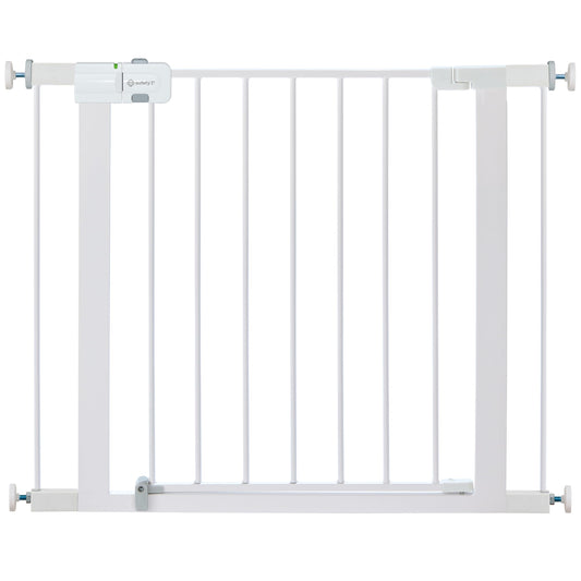 Safety 1st Easy Install Walk Thru Baby Gate for Doorways, Gate With Door, Dog Gates, Fits 29"-38", Easy Install 28" Tall, White