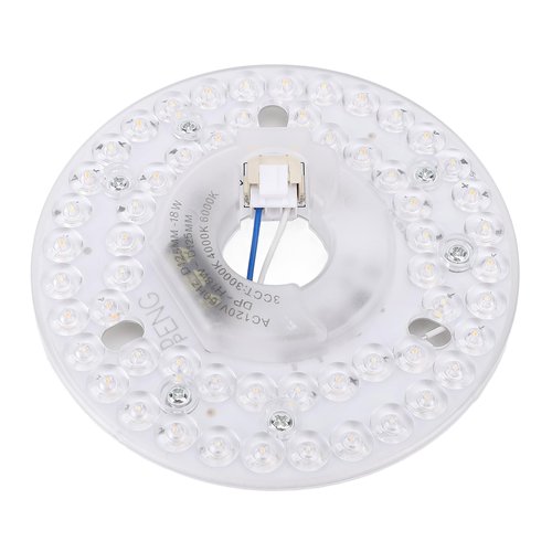 Oreilet 4.92in LED Ceiling Fan Light Replacement, 18W Round Ceiling Fan Light Panel with 3CCT 3000K 4000K 6000K, 3 Color Dimmable, Light Engine Retrofit Kit for CeilingFlush (120V)