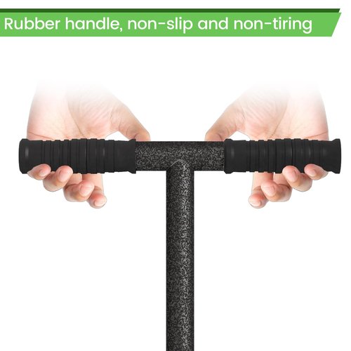 OZMSHF Lawn Coring Aerator, Steel 5 Core Plug Aerator Lawn Tool with Soft Rubber Grip, Manual Grass Aerator Tool, Garden Tool & Cleaning Hand Tool for Loosening Soil and Improving Lawn Health