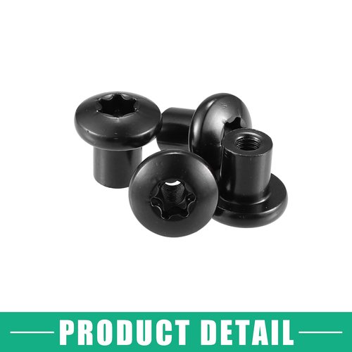 Edinstry Door Hinge Nuts Replacement Screws, Car Door Hinge Nuts Hinge Lock Bolts Compatible with Jeep Wrangler JK 2007-2018 (4Pcs)