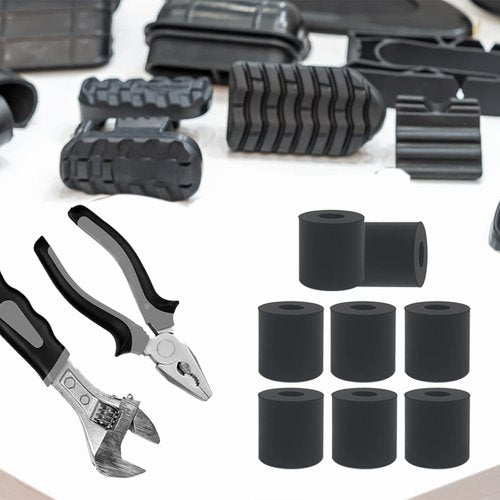 12 PCS Multi Purpose Rubber Spacer 1 Inch OD x 3/8 Inch ID x 1 Inch Thickness, Rubber Bushing Anti Vibration Spacer Thick Rubber Washers for Home and Car