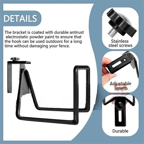 Garden Hose Holder - Heavy Duty Metal Hose Holder for Wall - Outdoor Pipe Organization Rack for Garage Garden Backyard Shed Tool House Basement