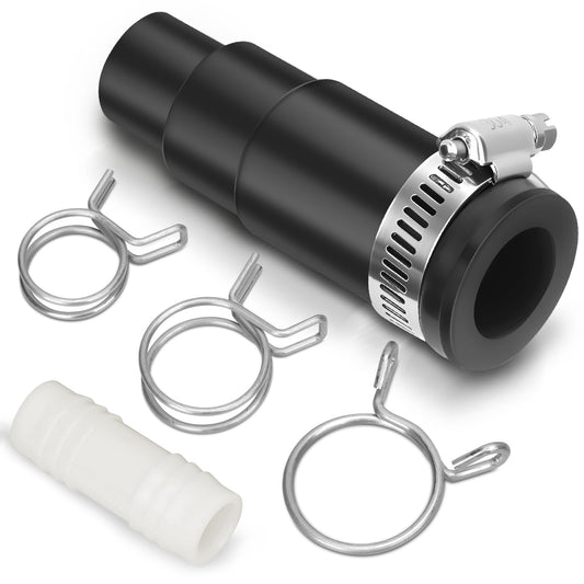 LEETAT Dishwasher Drain Hose Adapter Compatible with Insinkerator Garbage Disposals, Dishwasher Drain Connector Compatible Include 1 Inlet Connector, 3 Spring Clamps, and 1 Hose Clamp