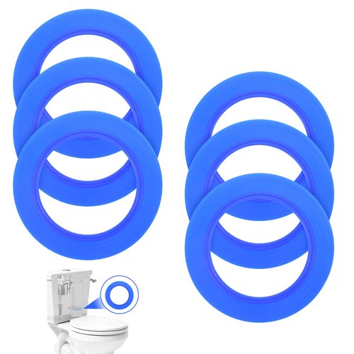 American Standard Toilet Repair Kit 7301111-0070a - 6 Pc Flush Valve Seal & Fill Valve Seal Set with O Rings - Silicone Toilet Flapper Replacement, Stops Leaks, Inside Tank Parts