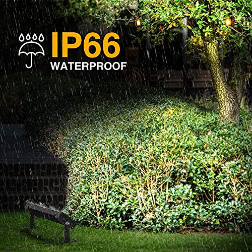 Onforu 100W LED Shop Lights - Black, 14000lm, Daylight White, Waterproof IP66, 2 Pack