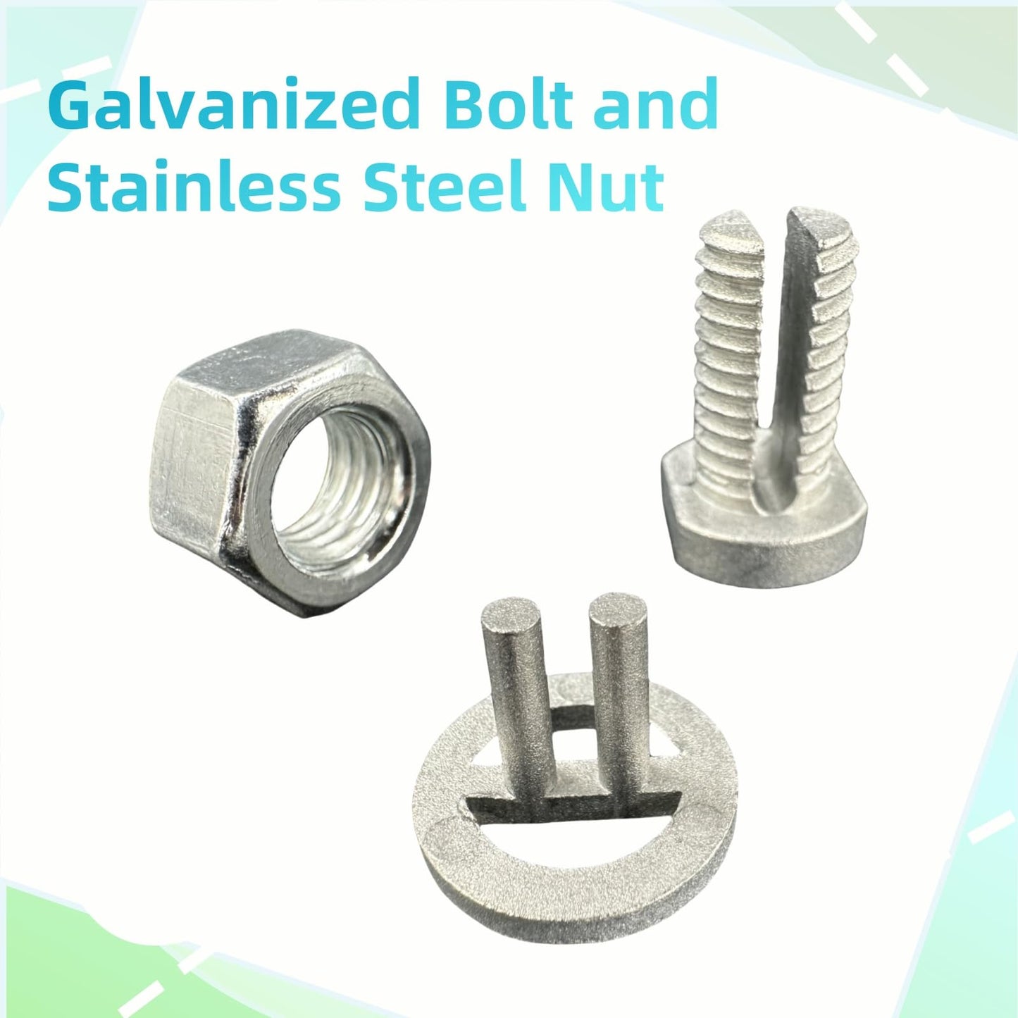 CYM-INSIST 25 Psc Split Bolt Joint Clamp Wire Connector, Ideal for Fence Clamp, Hot Wire Connection Securing Line Clamp/Tap, Electric Fence Accessories