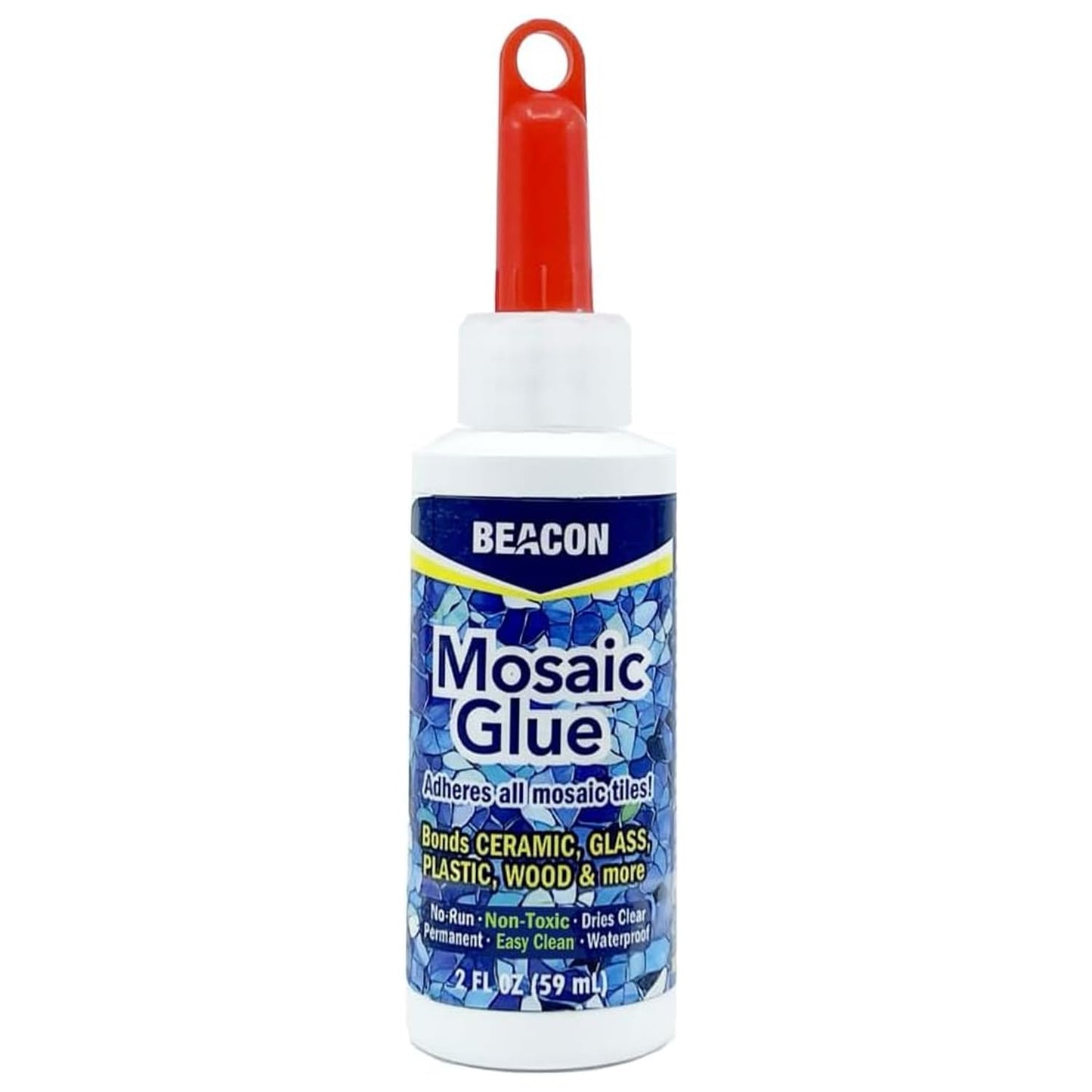 BEACON Mosaic Glue - Non-Toxic & Water Resistant, Ideal for All Tiles & Surfaces, 2-Ounce
