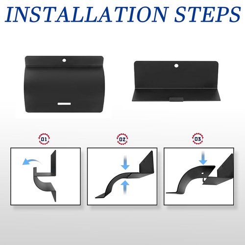 HhdvdyWgd Heavy Duty Ladder Hooks for Garage Wall 4 Pack Black Utility Hooks, Wall Mount Ladder Rack & Tool Hanger for Shed Organization, Garage Accessories & Outdoor Storage (4)