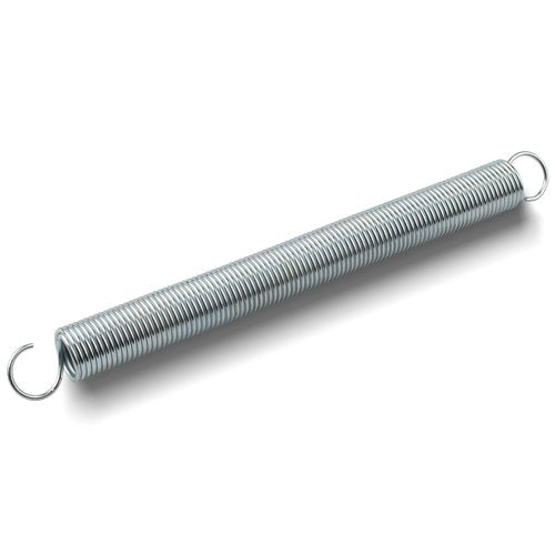 SP 9637 Extension Spring, 12 in. Length, 1 in. Diameter, Screen Door Spring, Spring Steel Construction, Nickel Plated Finish, Single Loop Opening, for Prime-Line