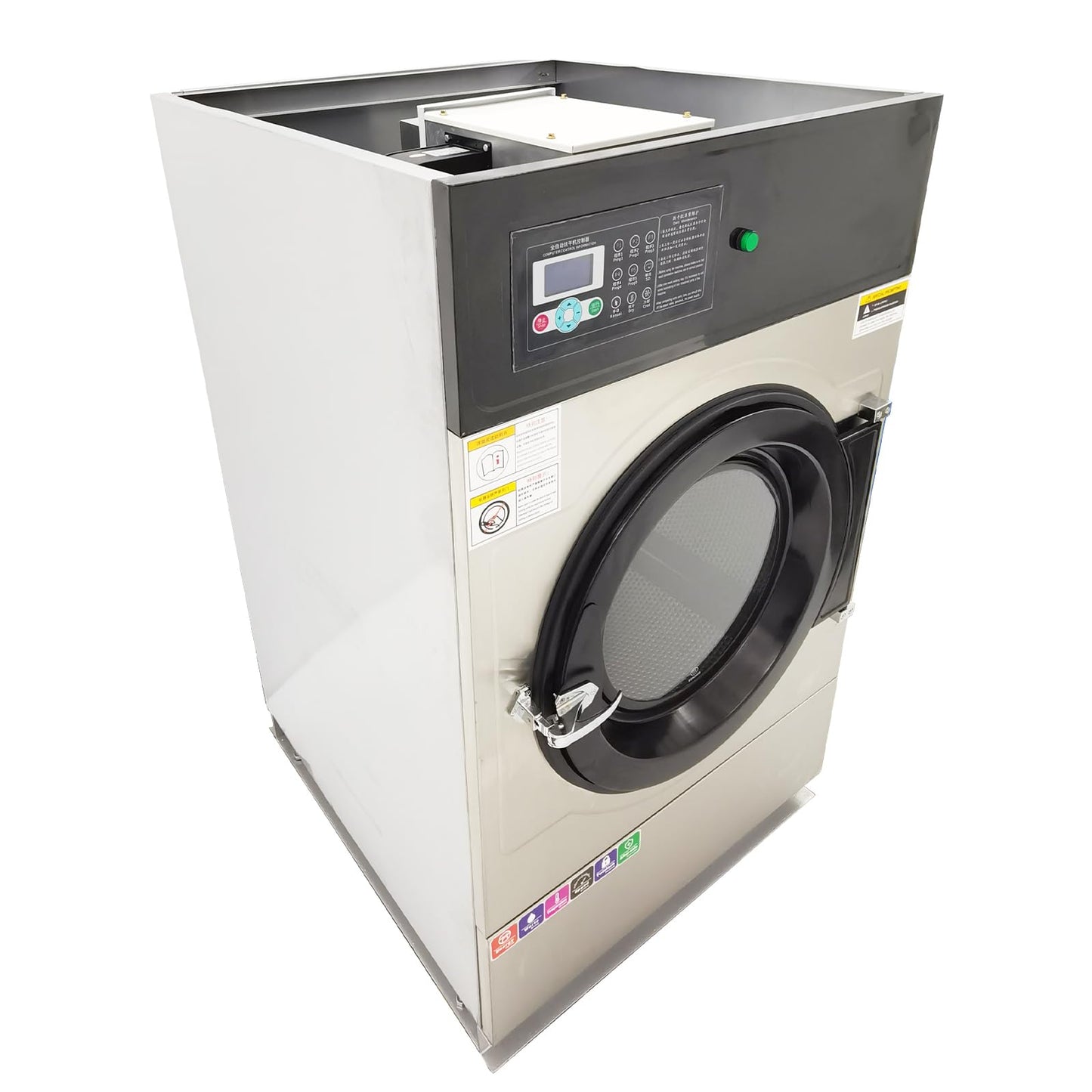 HQHAOTWU Industrial Fully Automatic Clothes Dryer 33LB Electric Dryers Machine 220V 3 phases Front Load Electric Dryers Machine