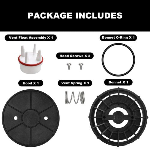 800M4 1" Pressure Vacuum Breaker Vent Float Kit Replacement for Watts Freeze Resistant Retrofit Kit (All-inclusive)