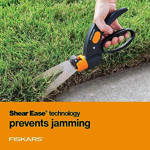 Fiskars 5-Inch Rotating Spring Action Grass Shears, Pruning & Edging Tool