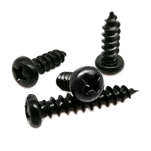 700/2010pcs M1 M1.2 M1.4 M1.7 M2 M3 M4 Black Steel Mini Micro Cross Phillips Round Pan Head Self Tapping Wood Screw Set Kit Box TREXCFGH(Set D 2010pcs)