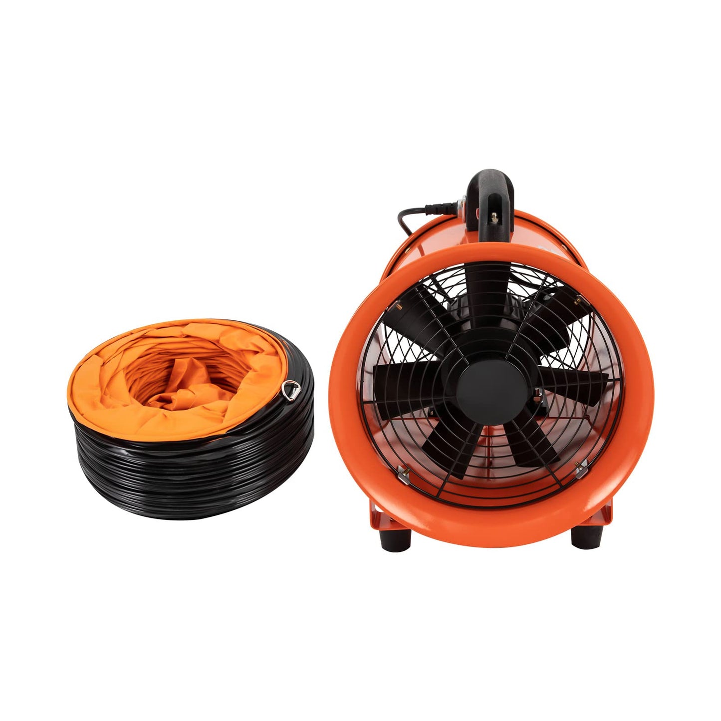 JJIESHENG Utility Blower Fan, 10-Inch Portable Industrial Extractor Fan with 32.8FT Ducting Ventilation Fan 320W High Velocity Ventilator Fume Extractor for Factories Warehouse Workshop