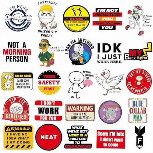 240PCS Funny Hard Hat Stickers for Adults No Repetition, Funny Blue Collar Stickers, Humor Vinyl and Waterproof Stickers for Water Bottle Laptop Tool Box Helmet Welding Electrician Construction