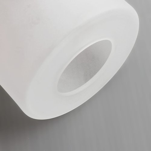 Voguad Frosted Glass Lamp Shade 2 Pack, Cylinder Glass Shade Replacement for Lighting Fixture Glass Globe with 1 5/8 Inch Fitter, G0035
